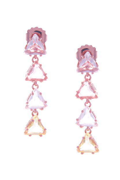 Triangle Mirror Design Earrings 
