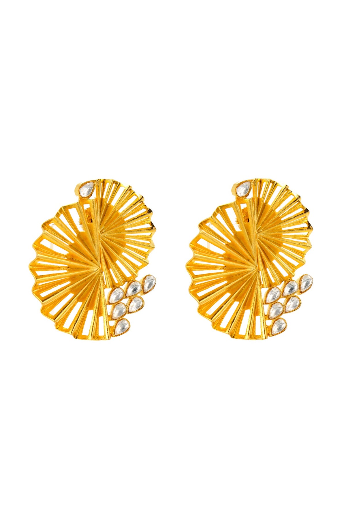 Peacock Sculpted Earrings 