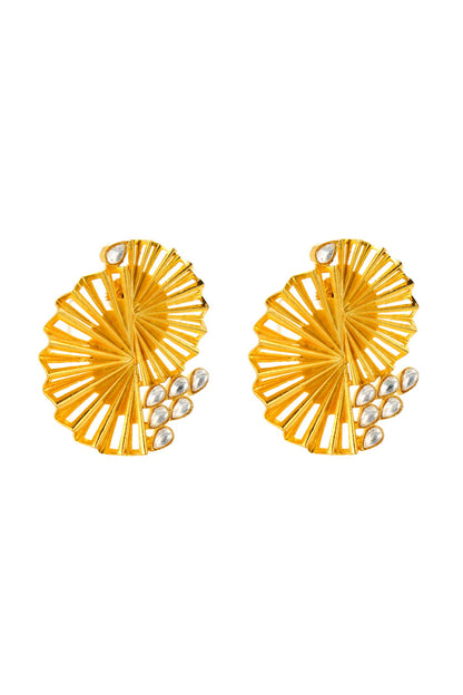 Peacock Sculpted Earrings 