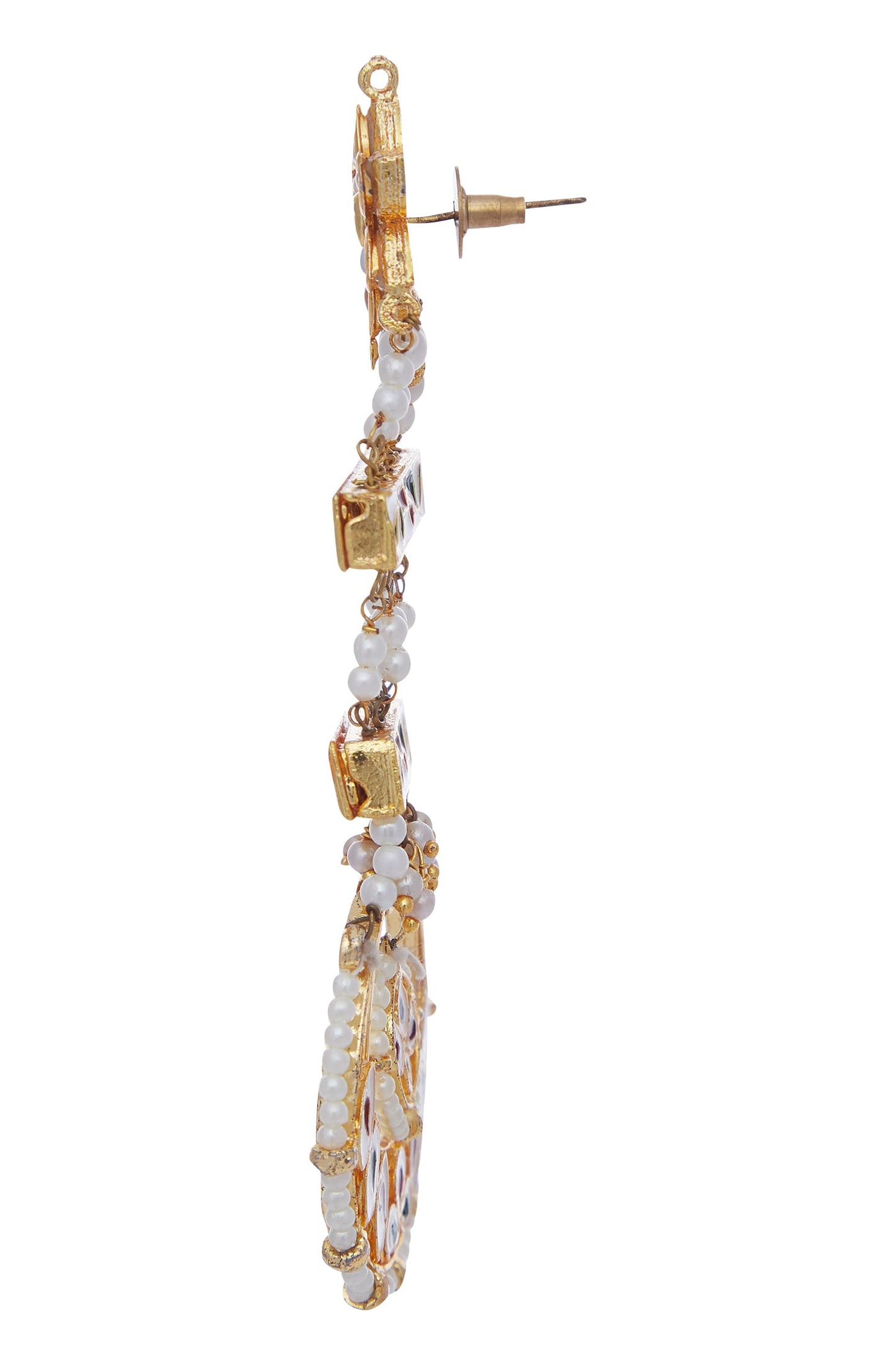 Pearl & Kundan Embellished Earrings 