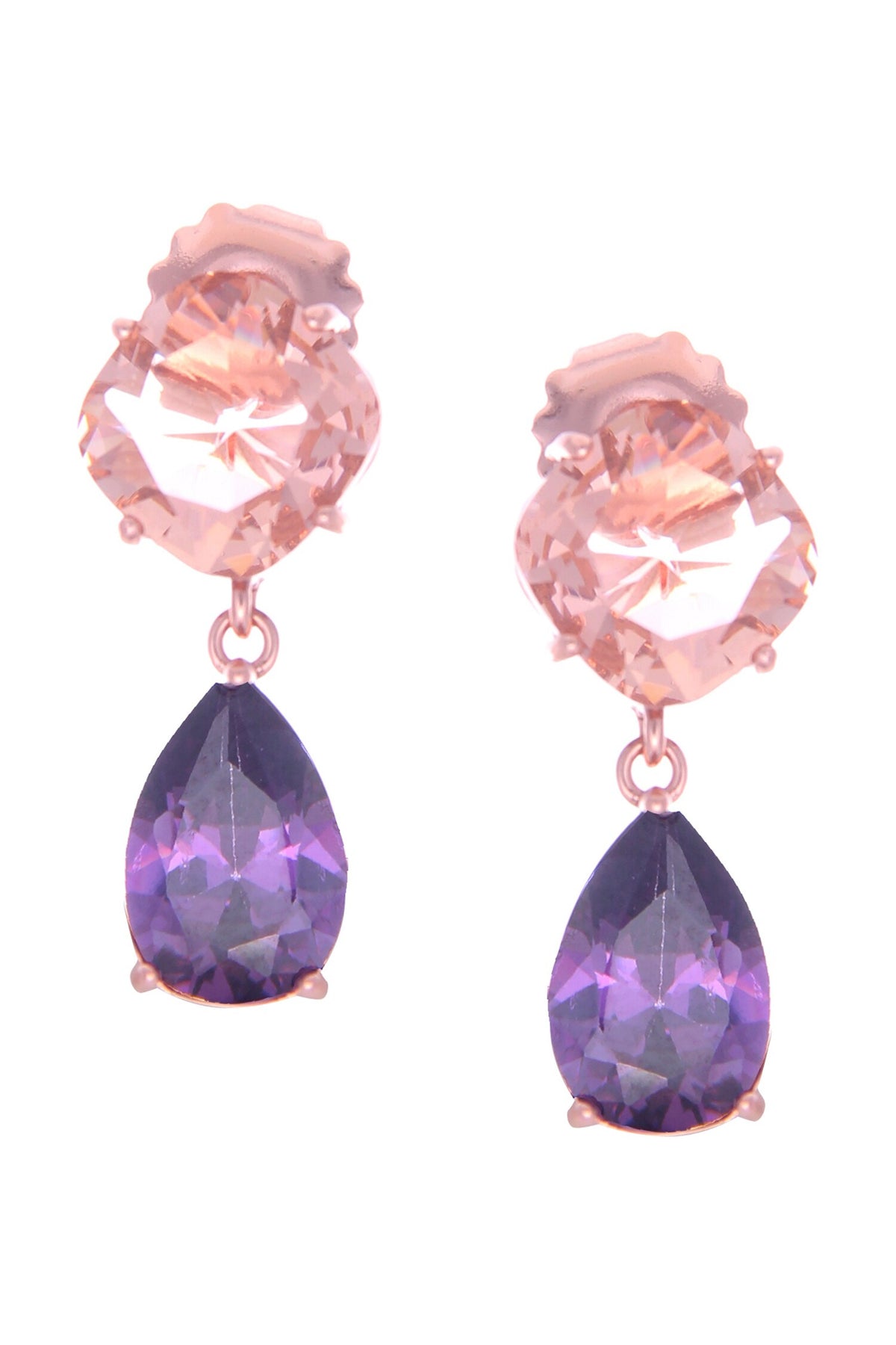 Crystal Tear Drop Shaped Earrings 