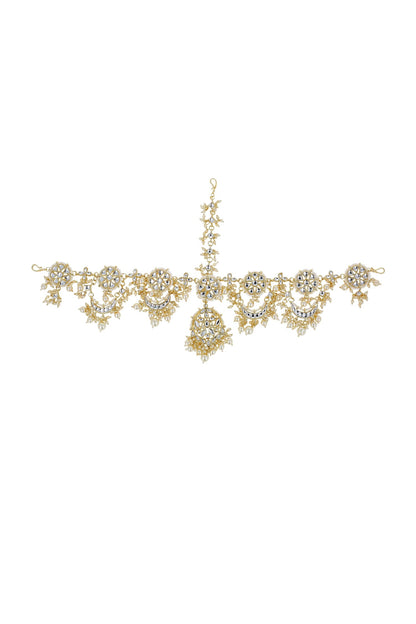 Floral Embellished Sheeshpatti 
