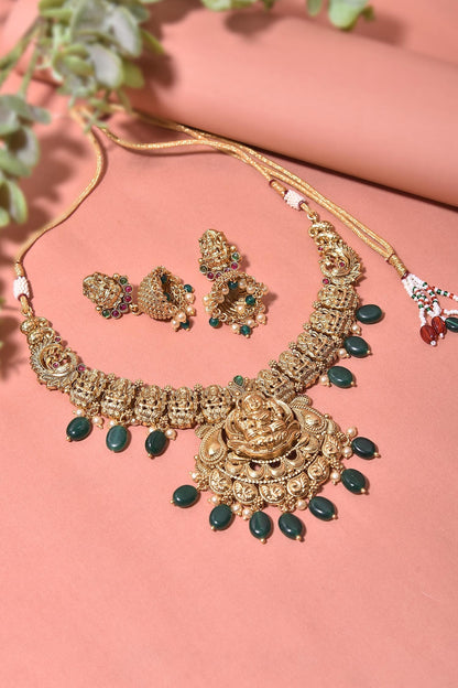 Emerald Temple Necklace Set 