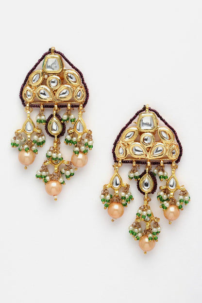 Stone Tassel Drop Earrings 