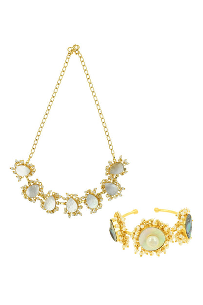 Bead Drop Necklace Set 