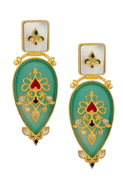 Onyx Embellished Earrings 