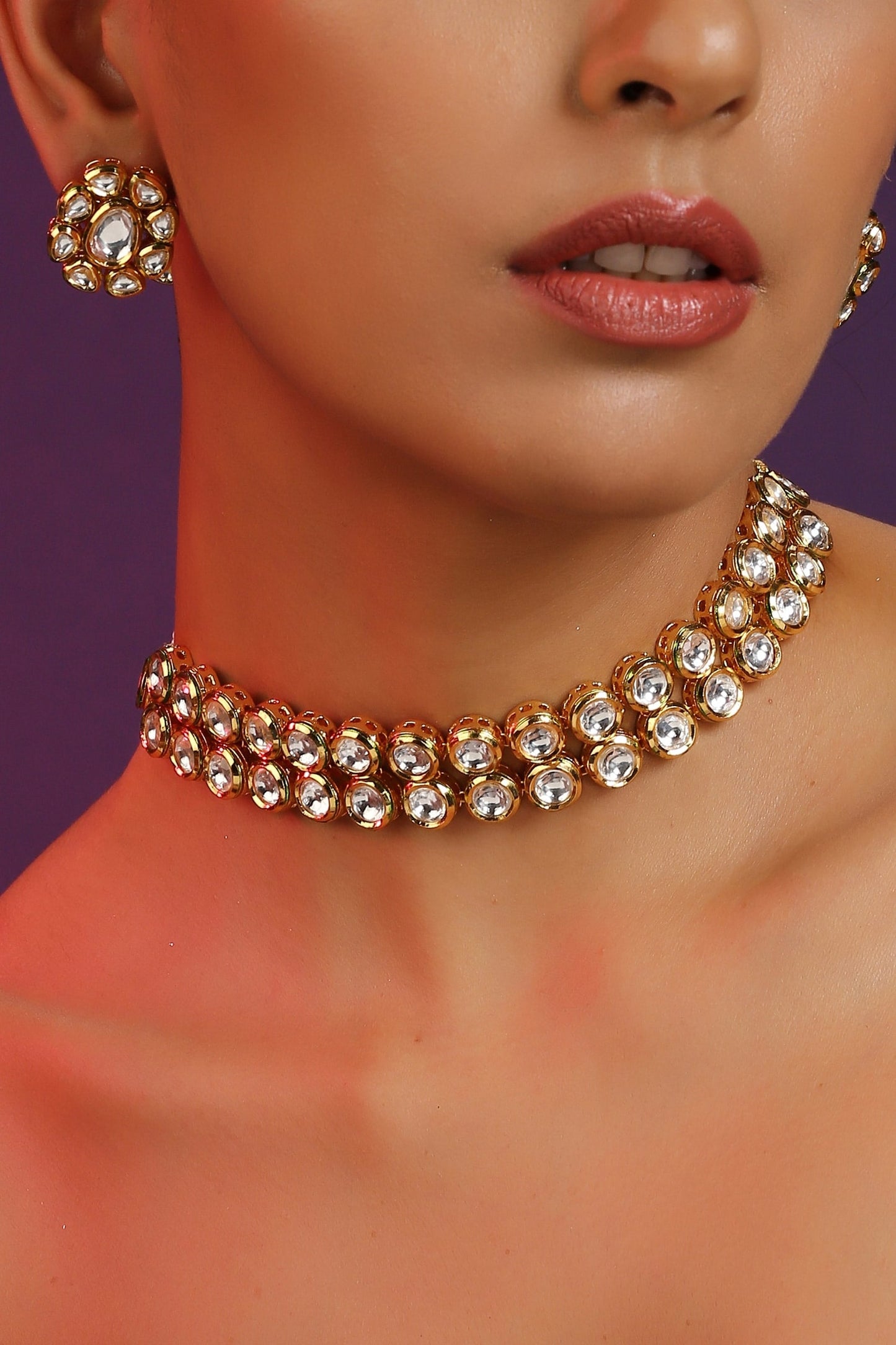 Geometric Shaped Choker Set 
