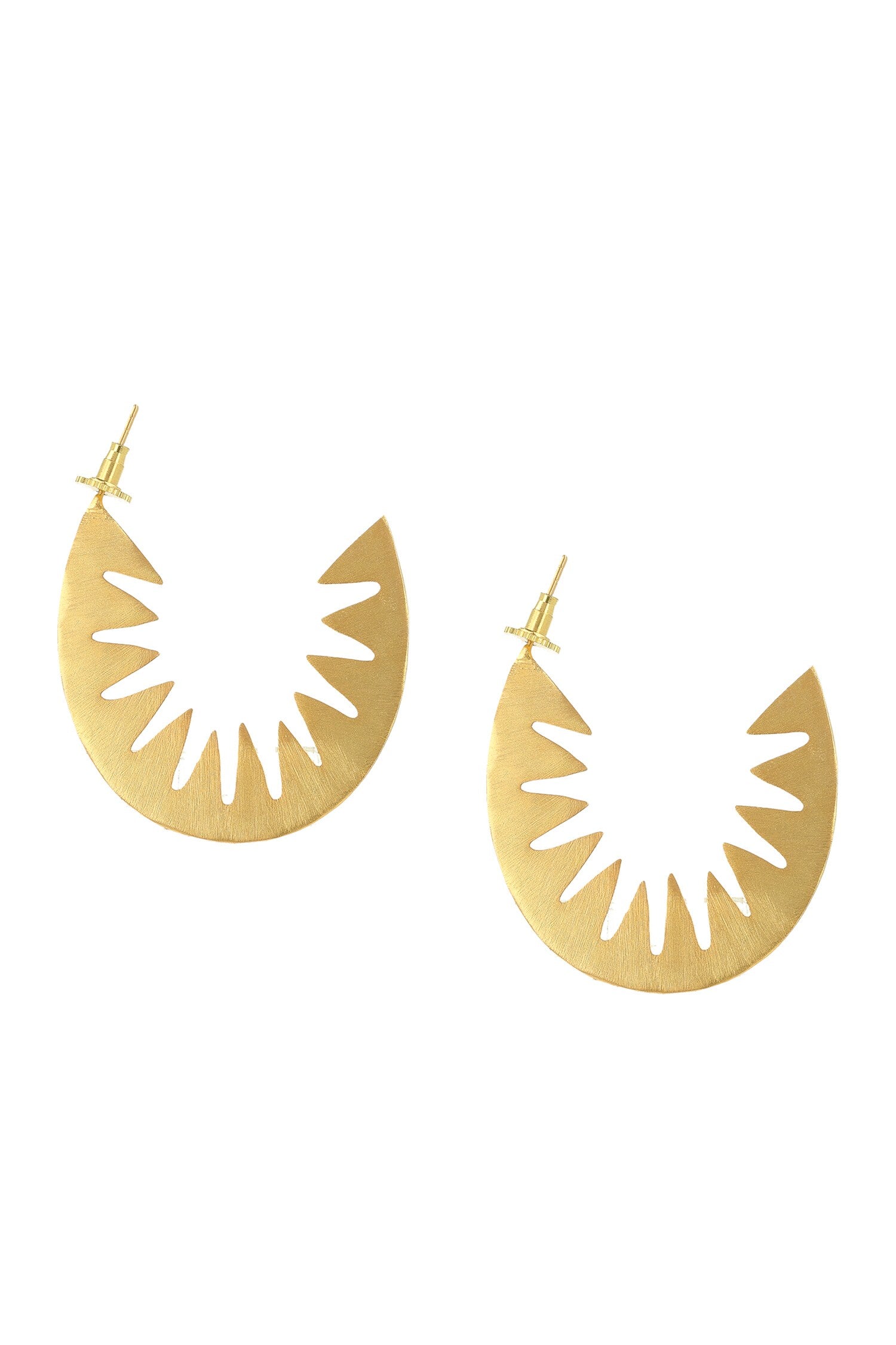 Sunrays Cut Work Earrings 