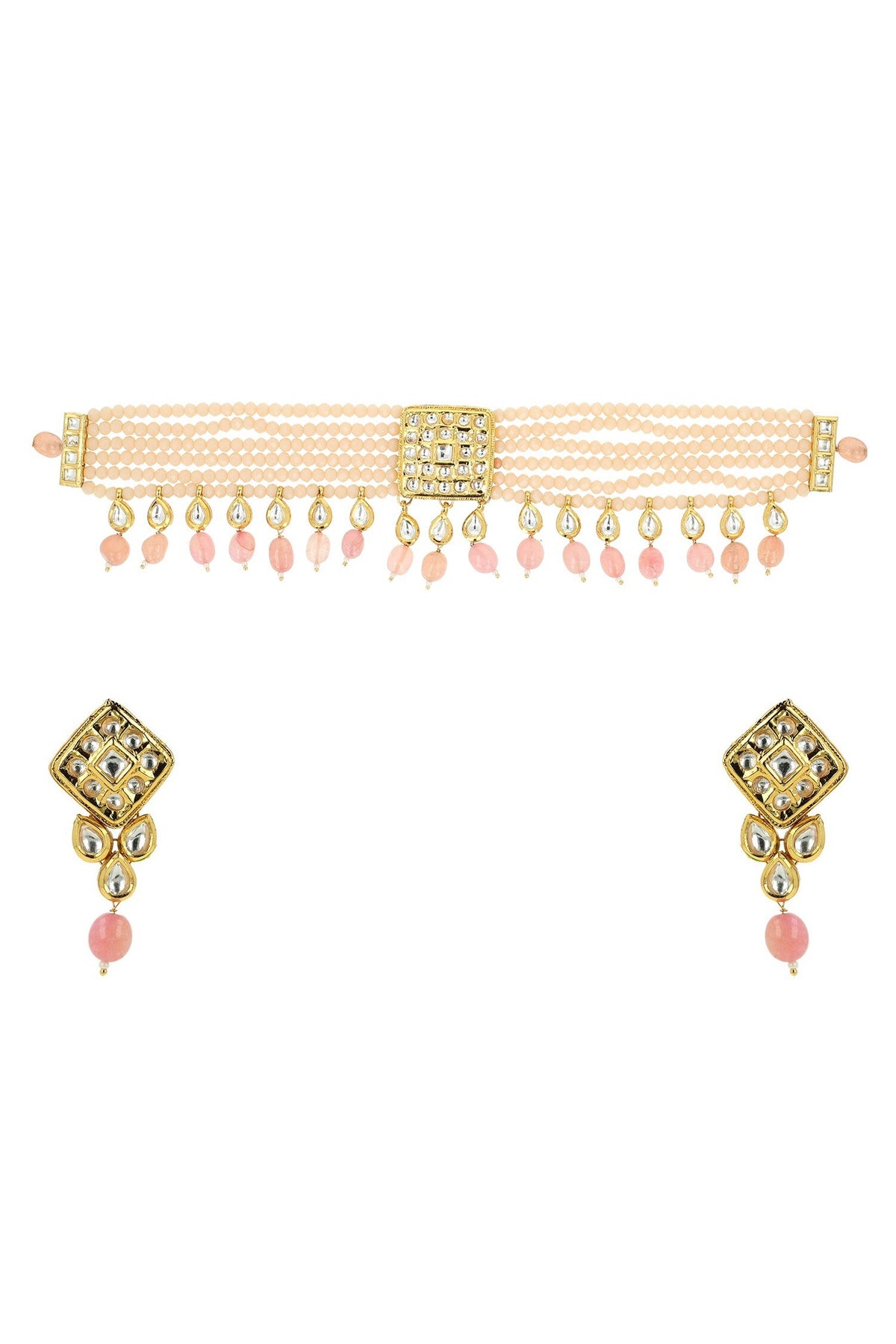 Bead Layered Choker Set 