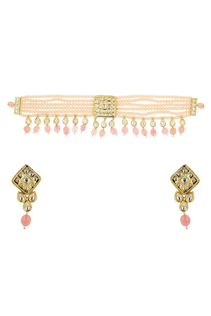Bead Layered Choker Set 