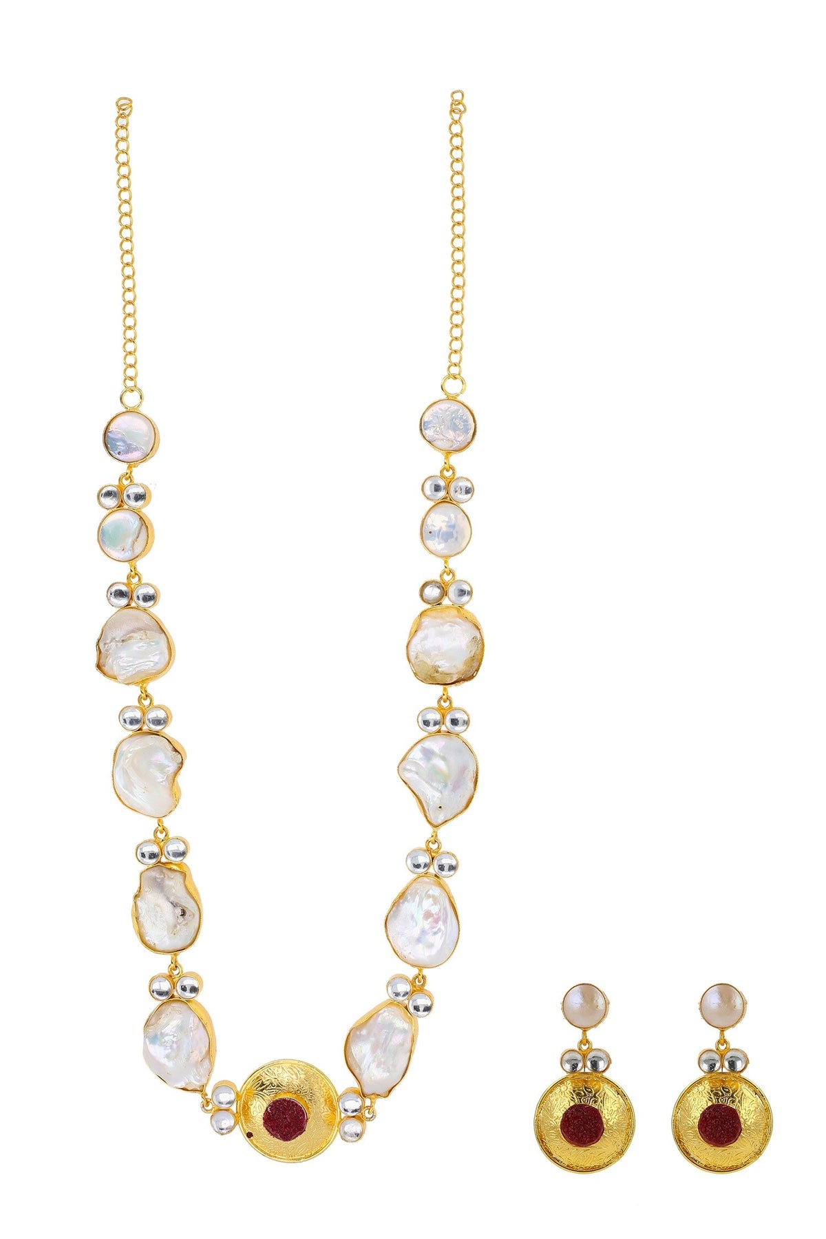 Abstract Pattern Necklace Set 