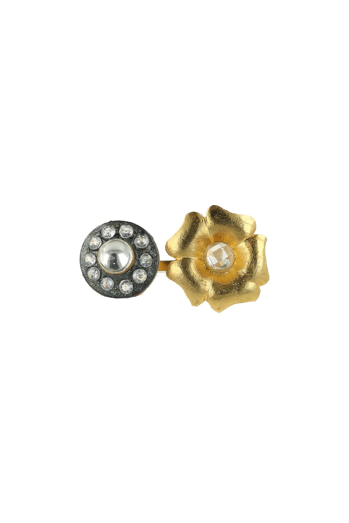 Stone Embellished Open Ring 