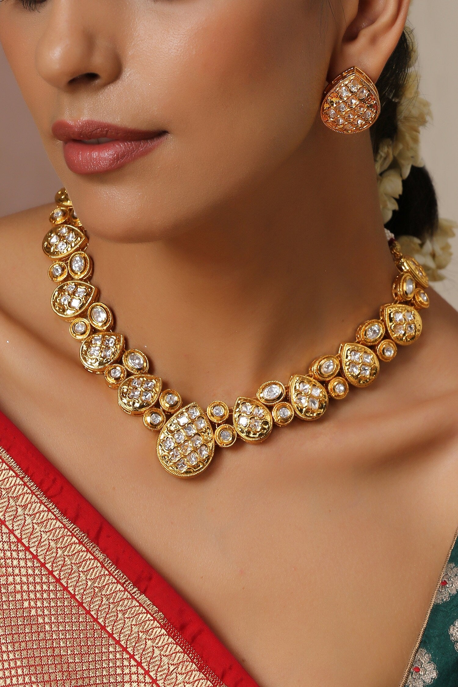 Pearl Shaped Necklace Set 