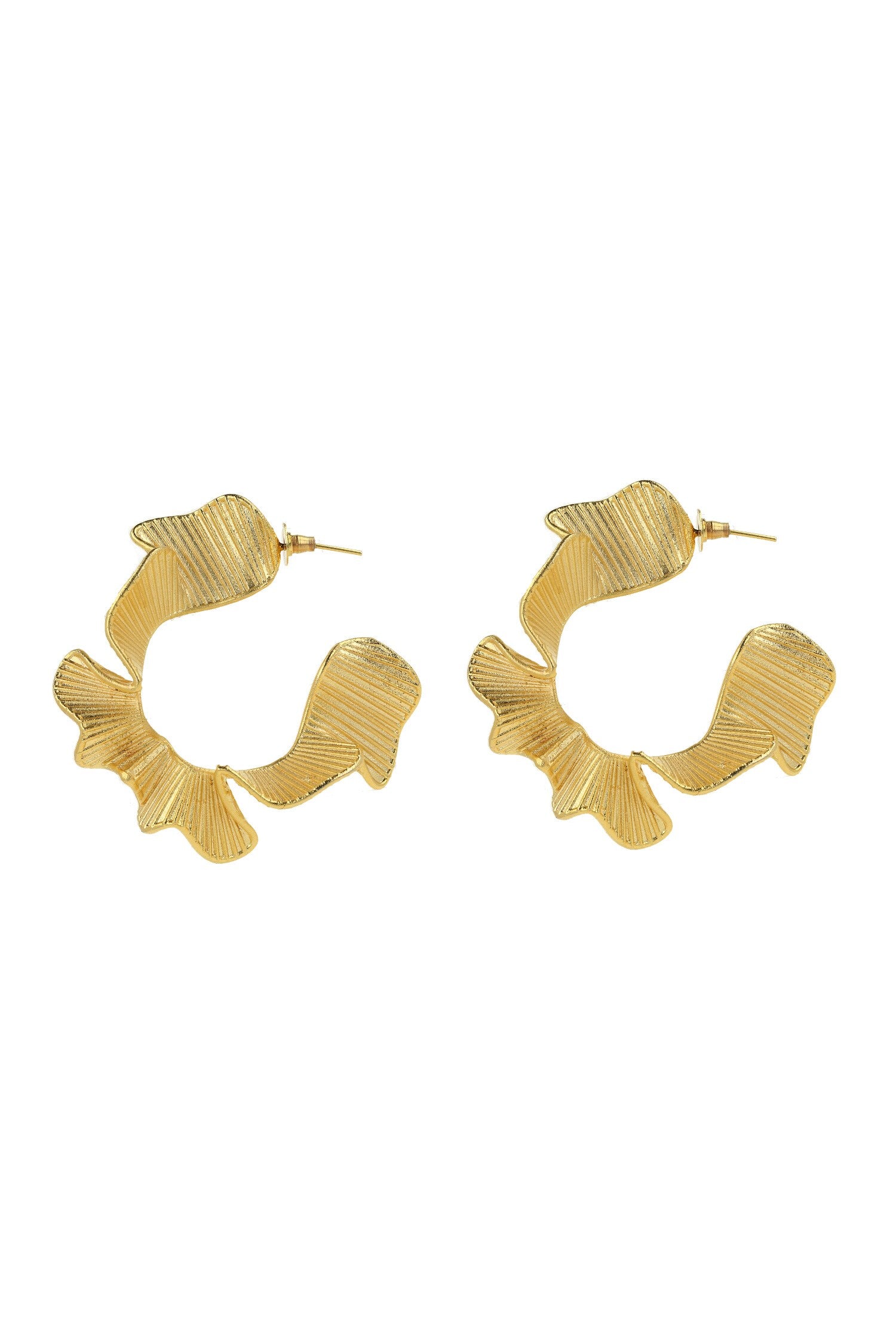 Wave Shaped Hoops 