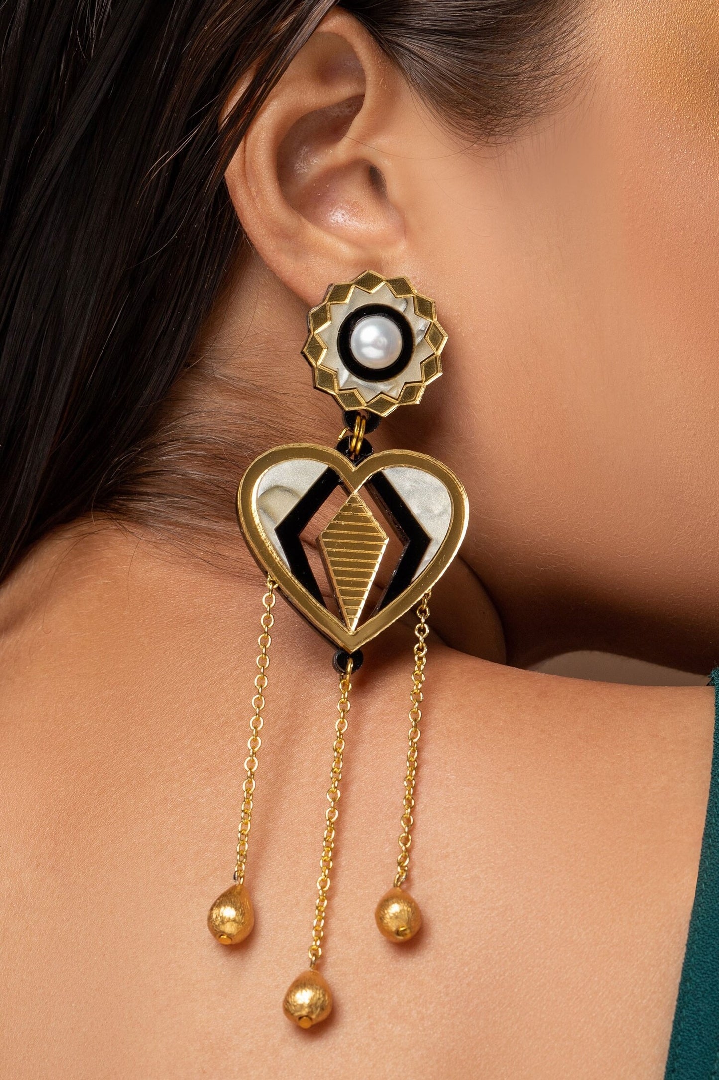 Big Wig Shoulder Duster Drop Earrings 