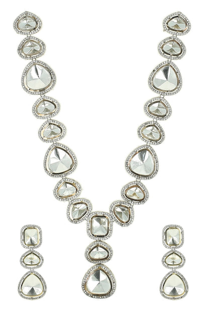 Polki Studded Necklace Set 