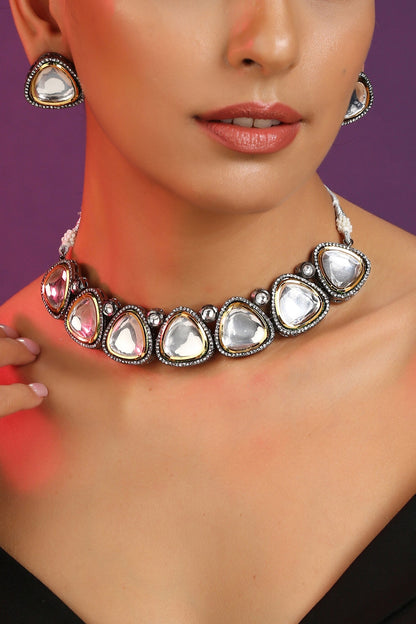 Kundan Choker Necklace Set 