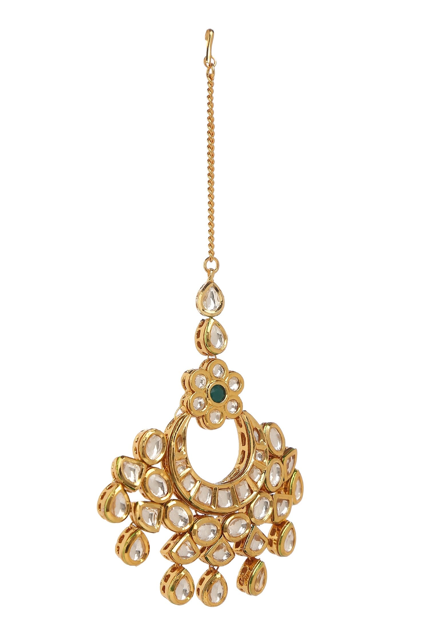 Geometric Embellished Maangtika 
