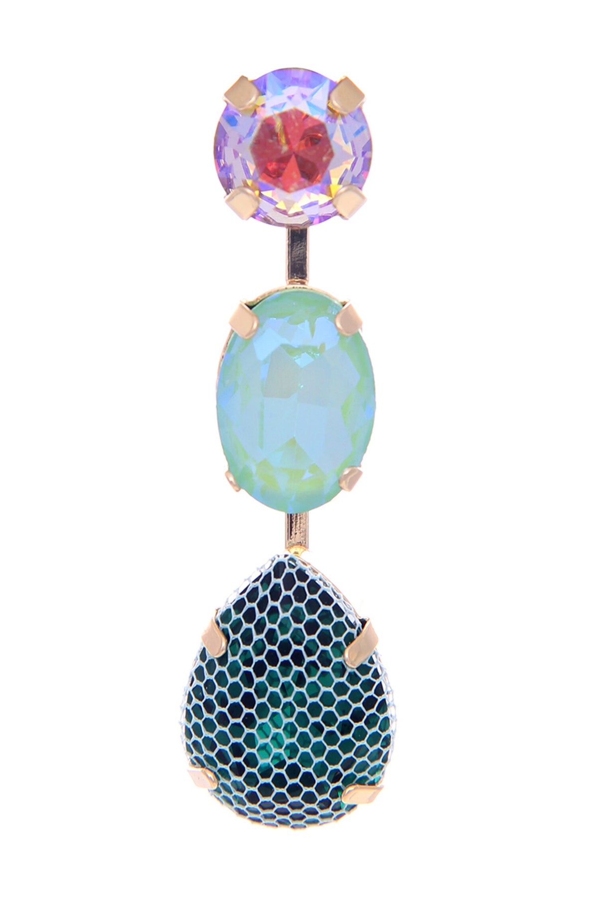 Crystal Embedded Earrings 