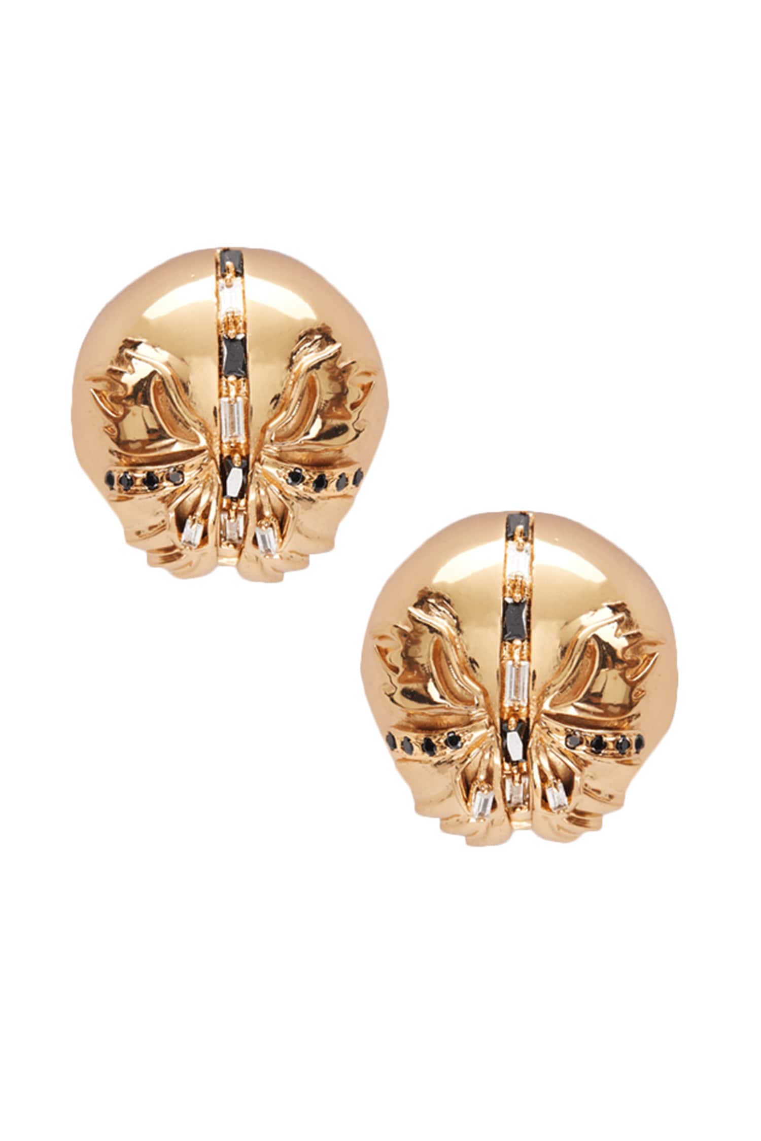 Instar Button Stud Earrings 