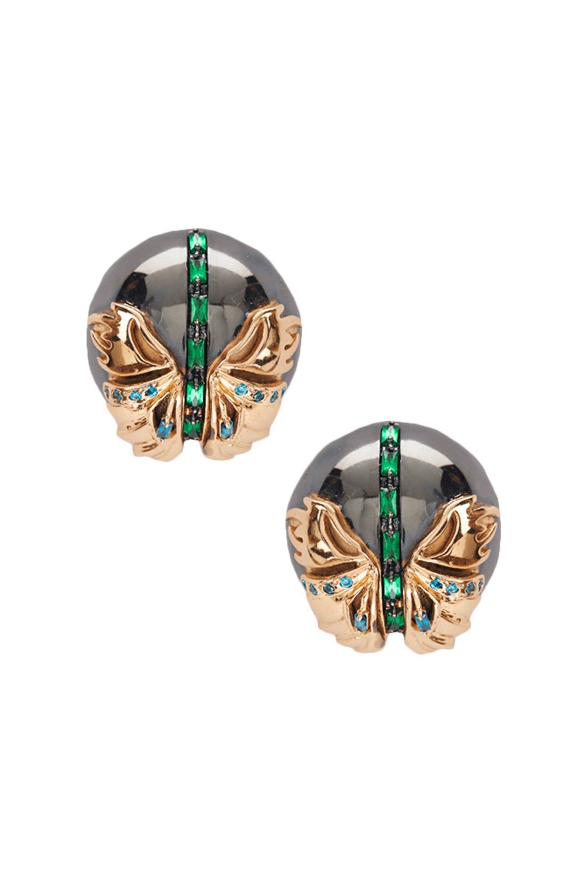 Instar Button Stud Earrings 