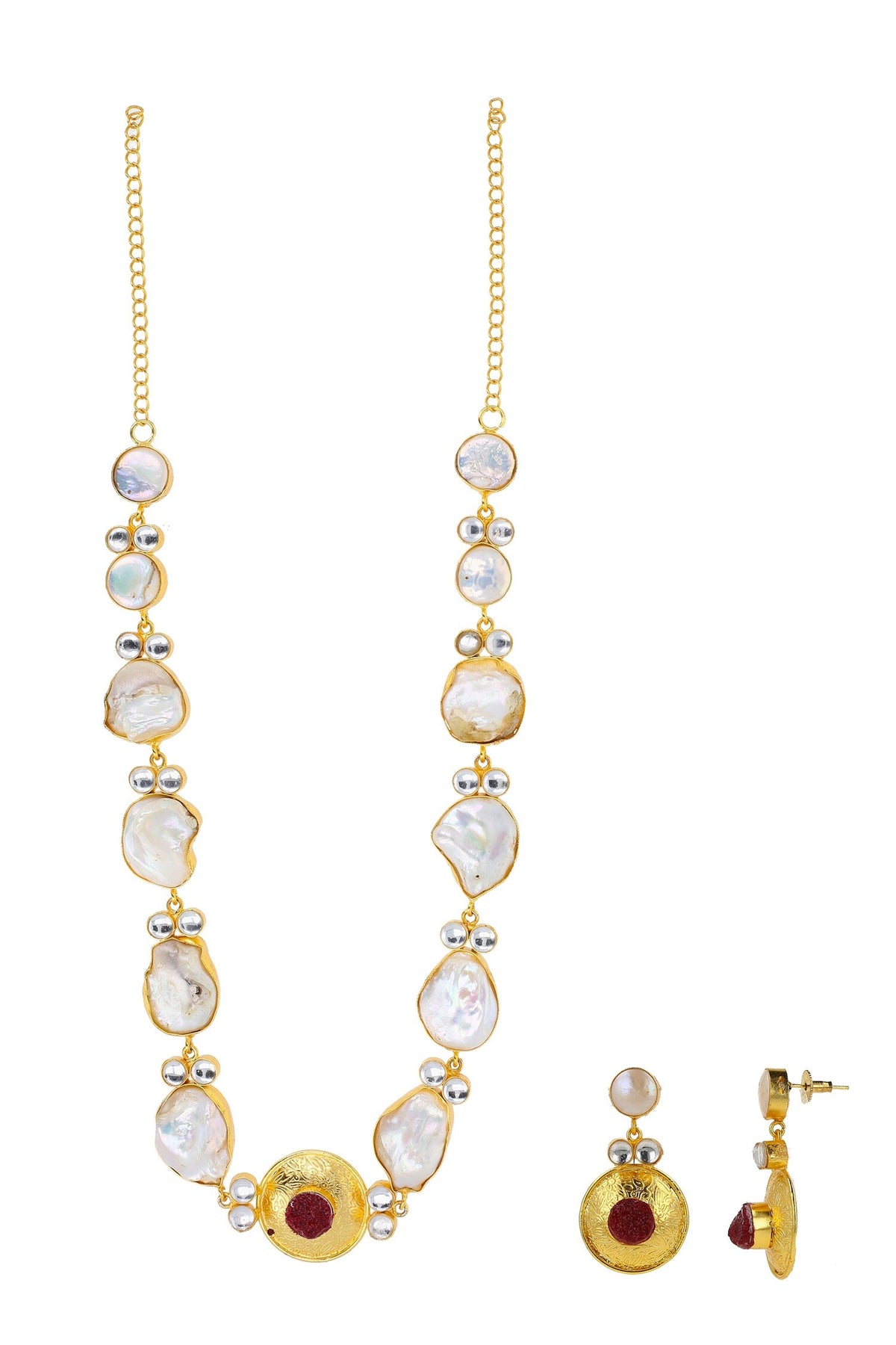 Abstract Pattern Necklace Set 