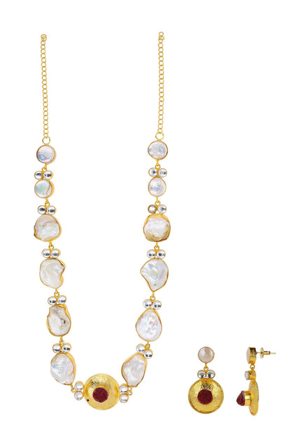 Abstract Pattern Necklace Set 
