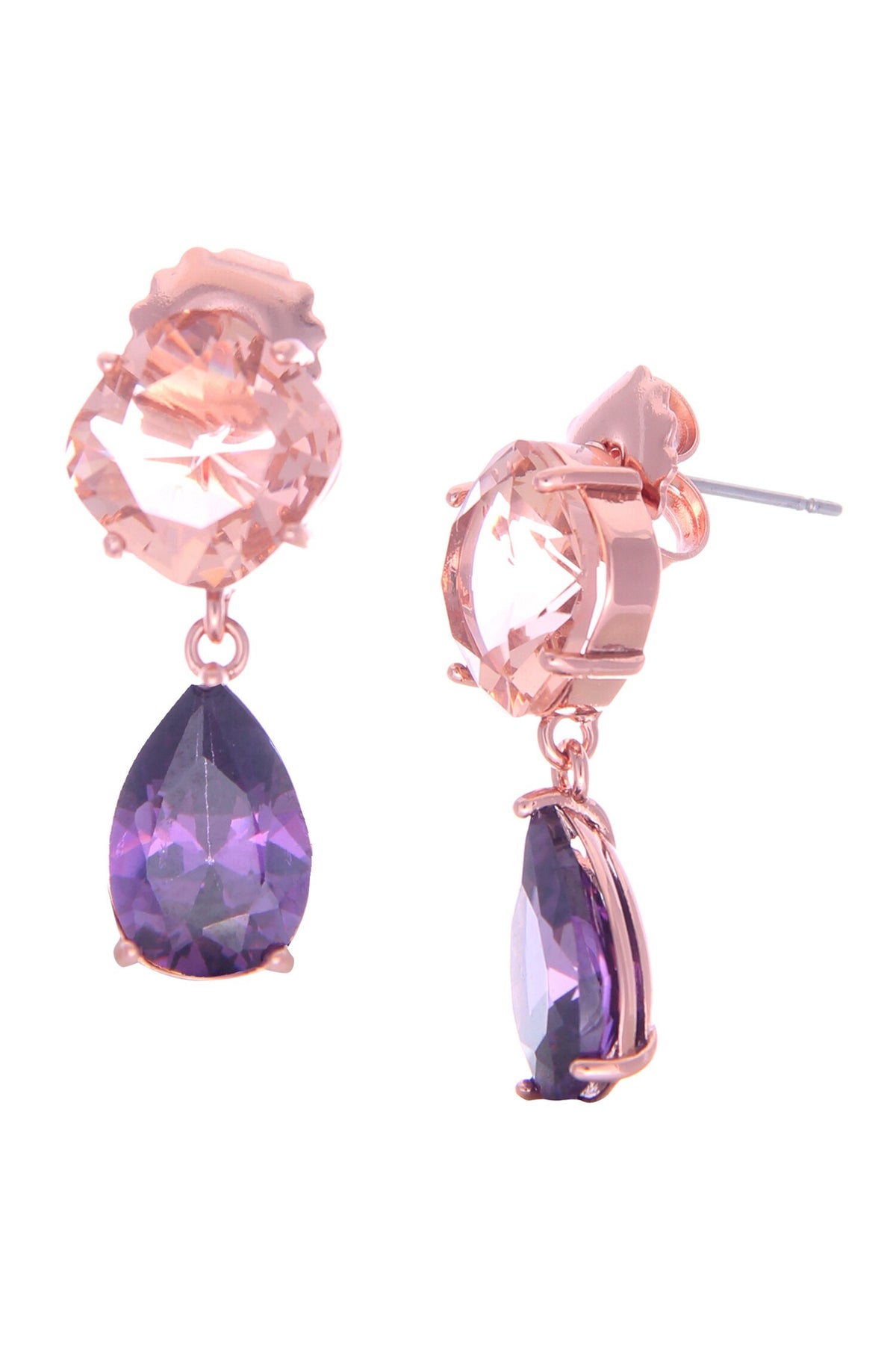Crystal Tear Drop Shaped Earrings 