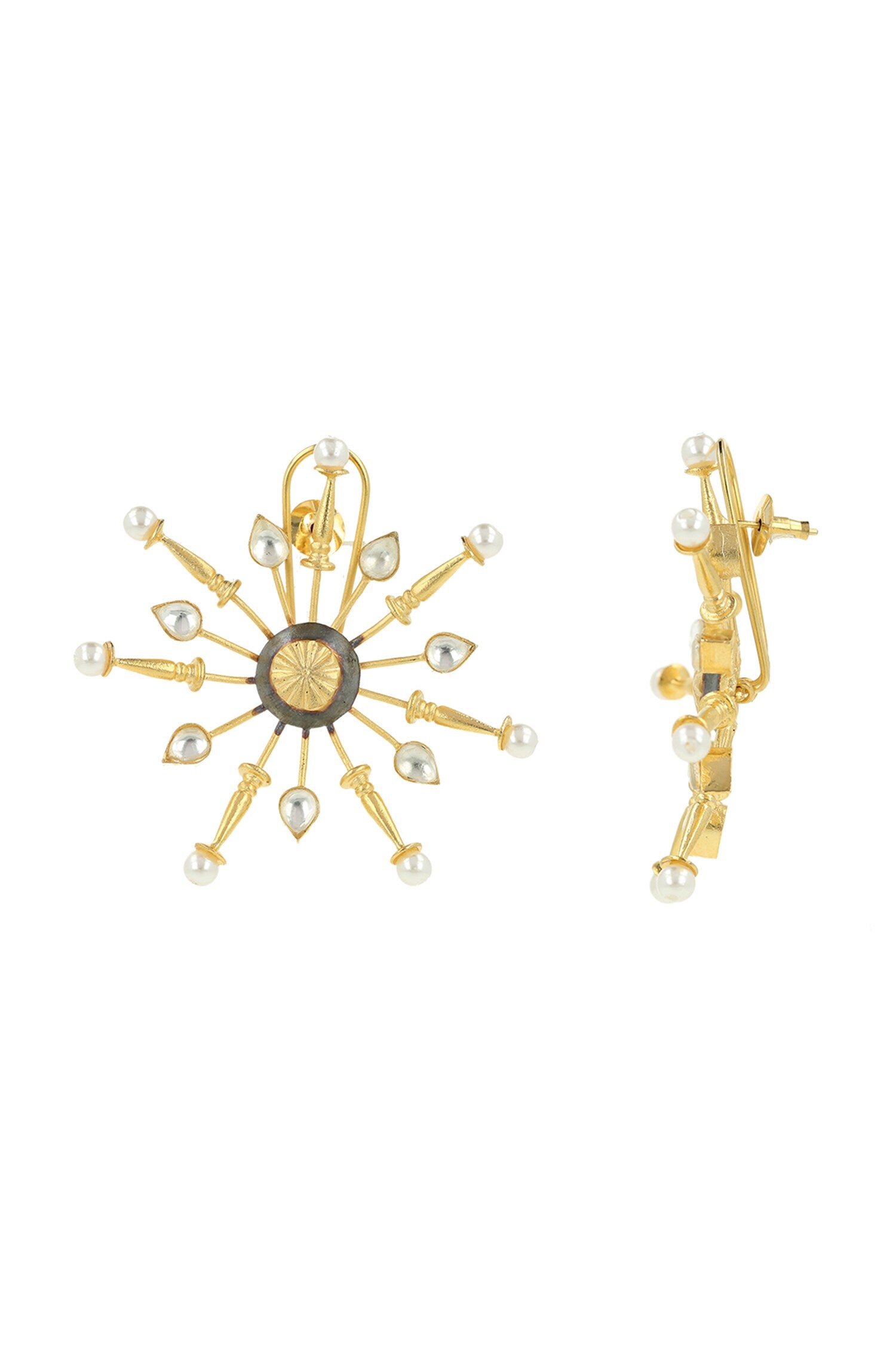 Ornamental Star Pattern Earrings 