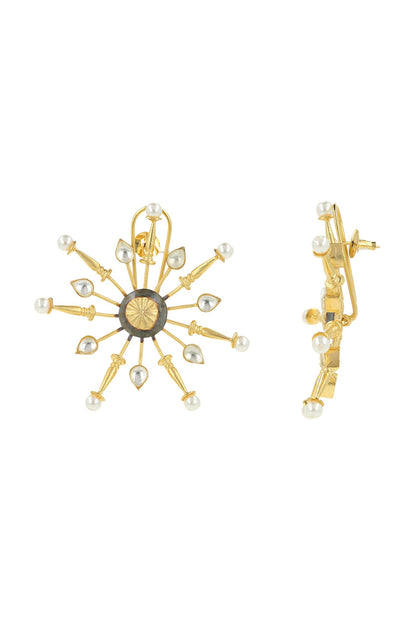 Ornamental Star Pattern Earrings 