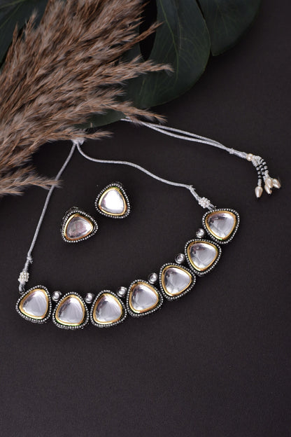 Kundan Choker Necklace Set 