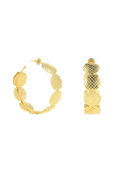 Checkered Pattern Hoops 