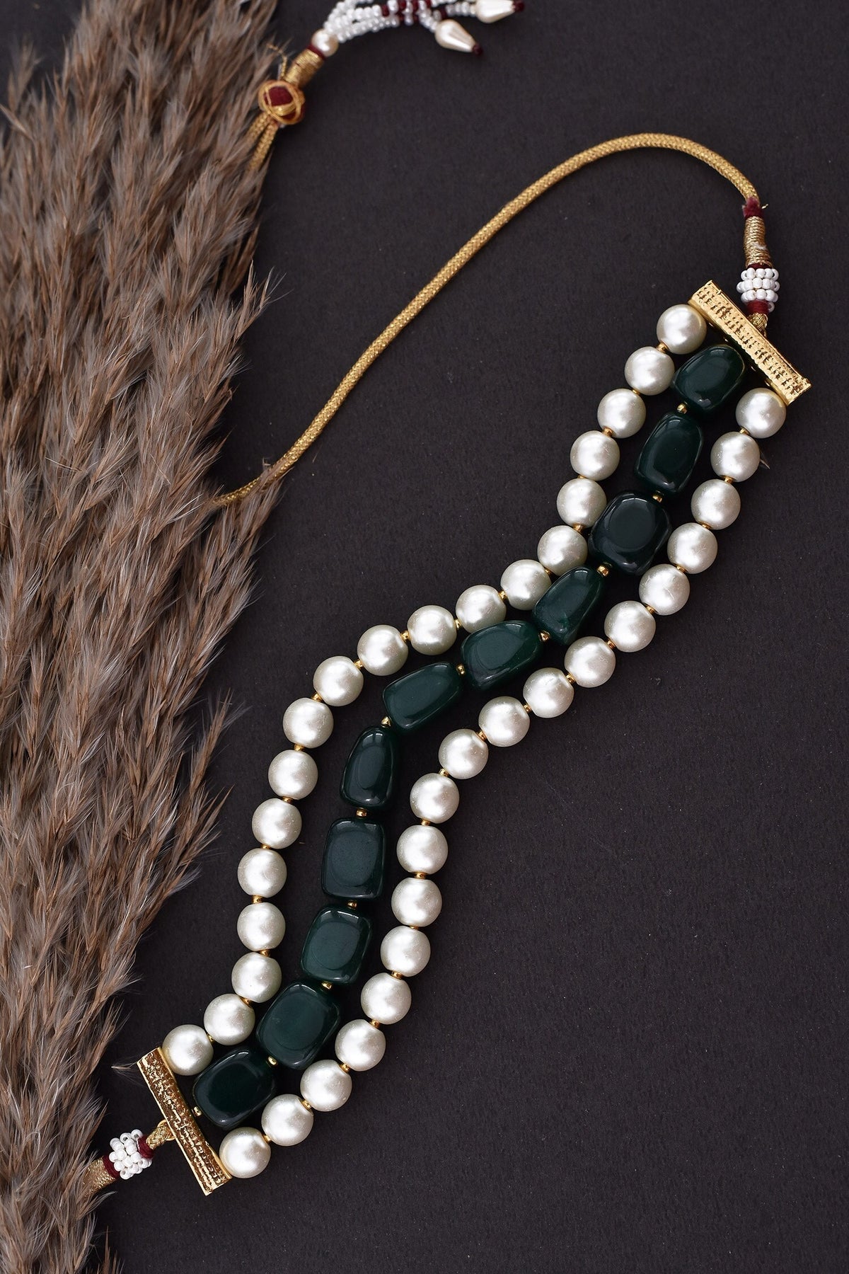 Pearl Embellished Choker 