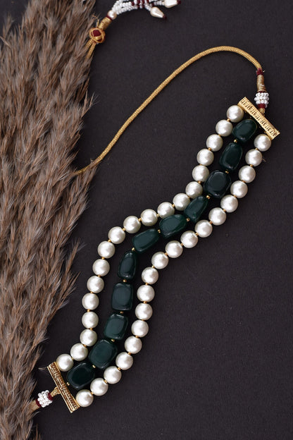 Pearl Embellished Choker 