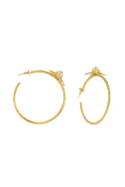 Star Embellished Hoops 
