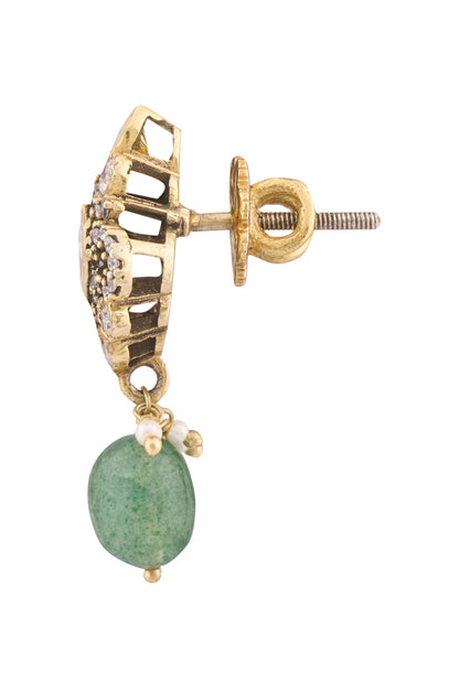 Polki Embellished Pendant Necklace Set 