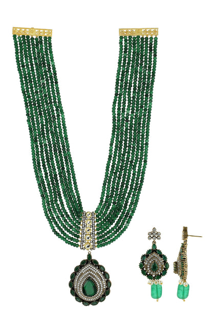 American Diamond Stone Embellished Necklace Set 