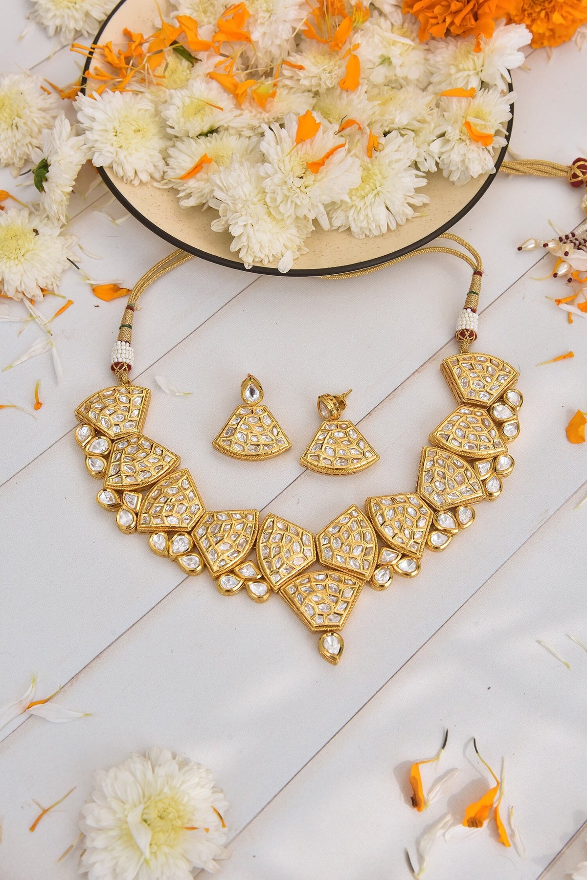 Geometric Shaped Necklace Set 