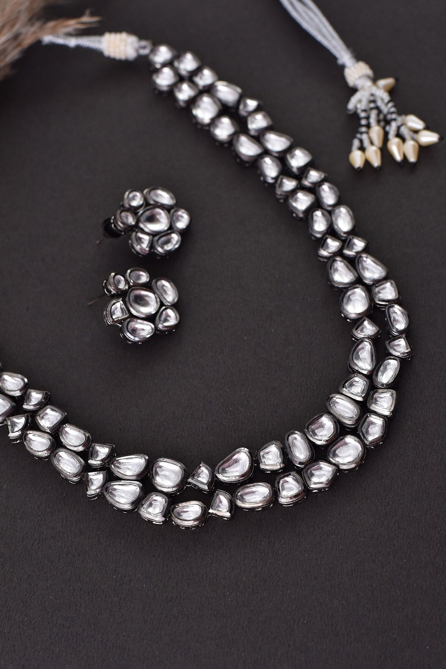 Layered Kundan Necklace Set 