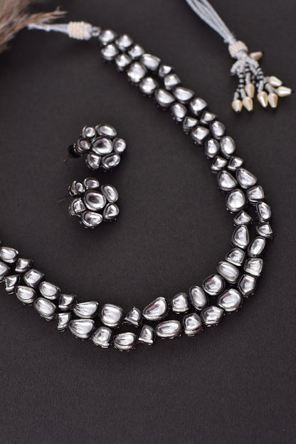 Layered Kundan Necklace Set 