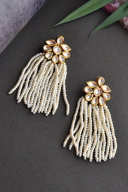 Floral Shape Dangler Earrings 