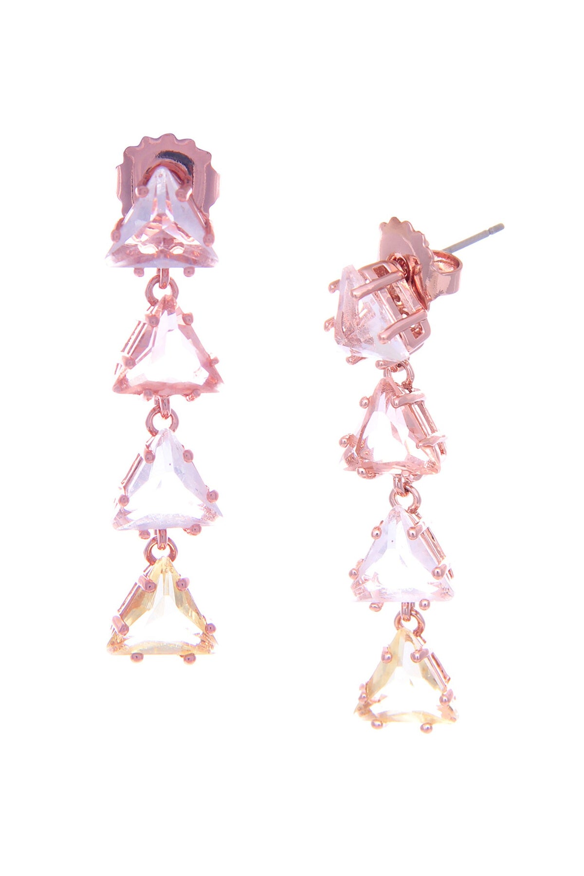 Triangle Mirror Design Earrings 