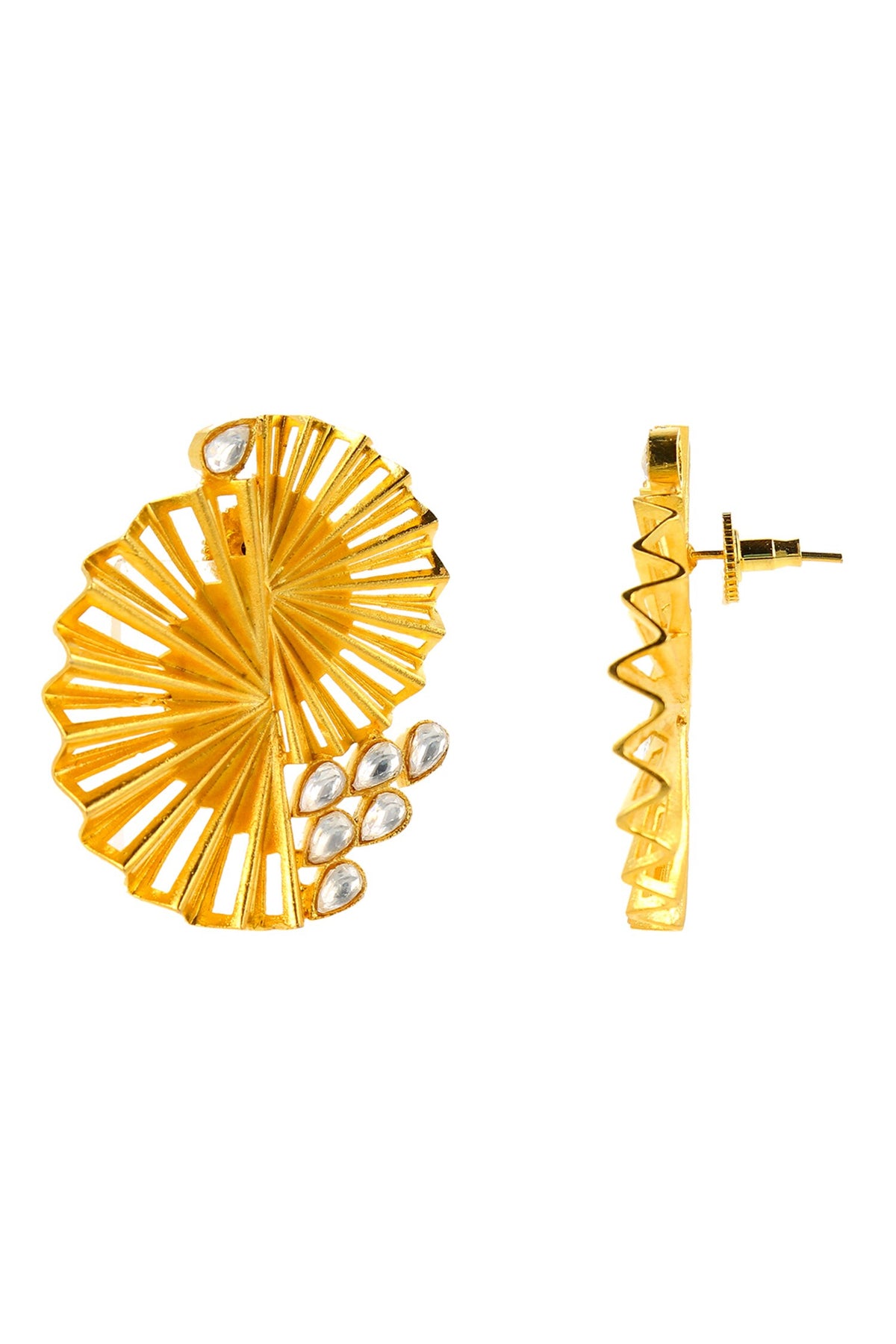 Peacock Sculpted Earrings 