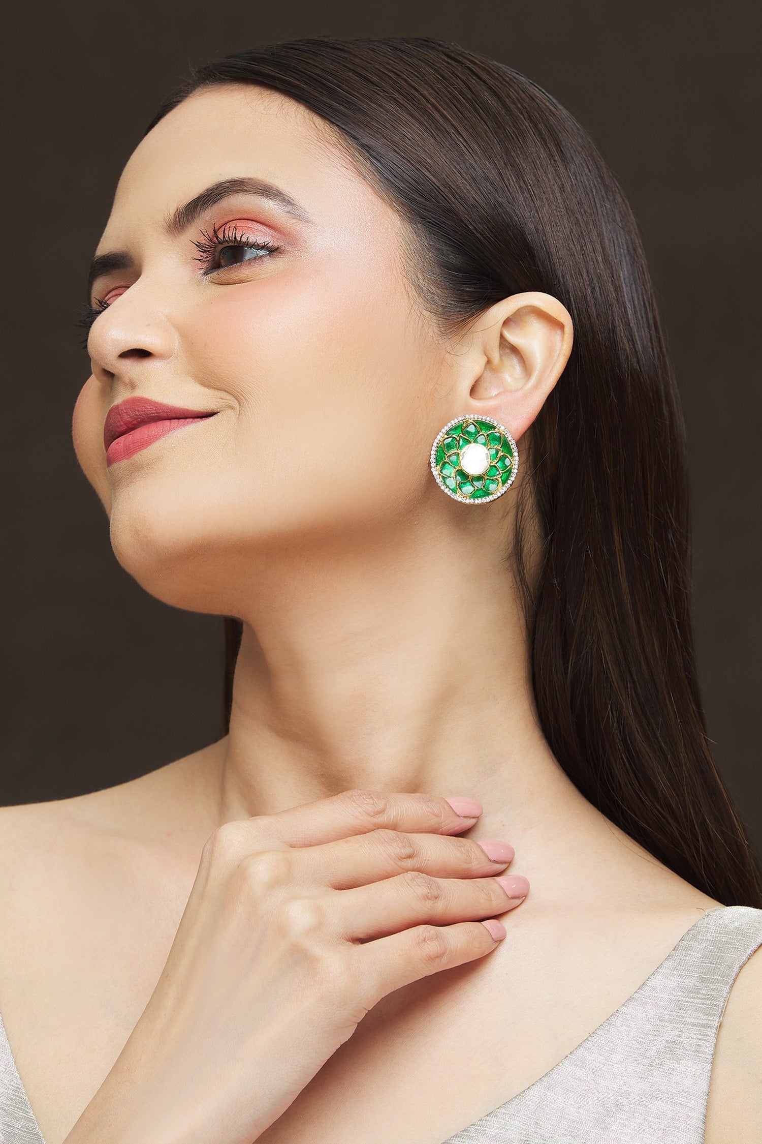 Floral Embellished Studs 