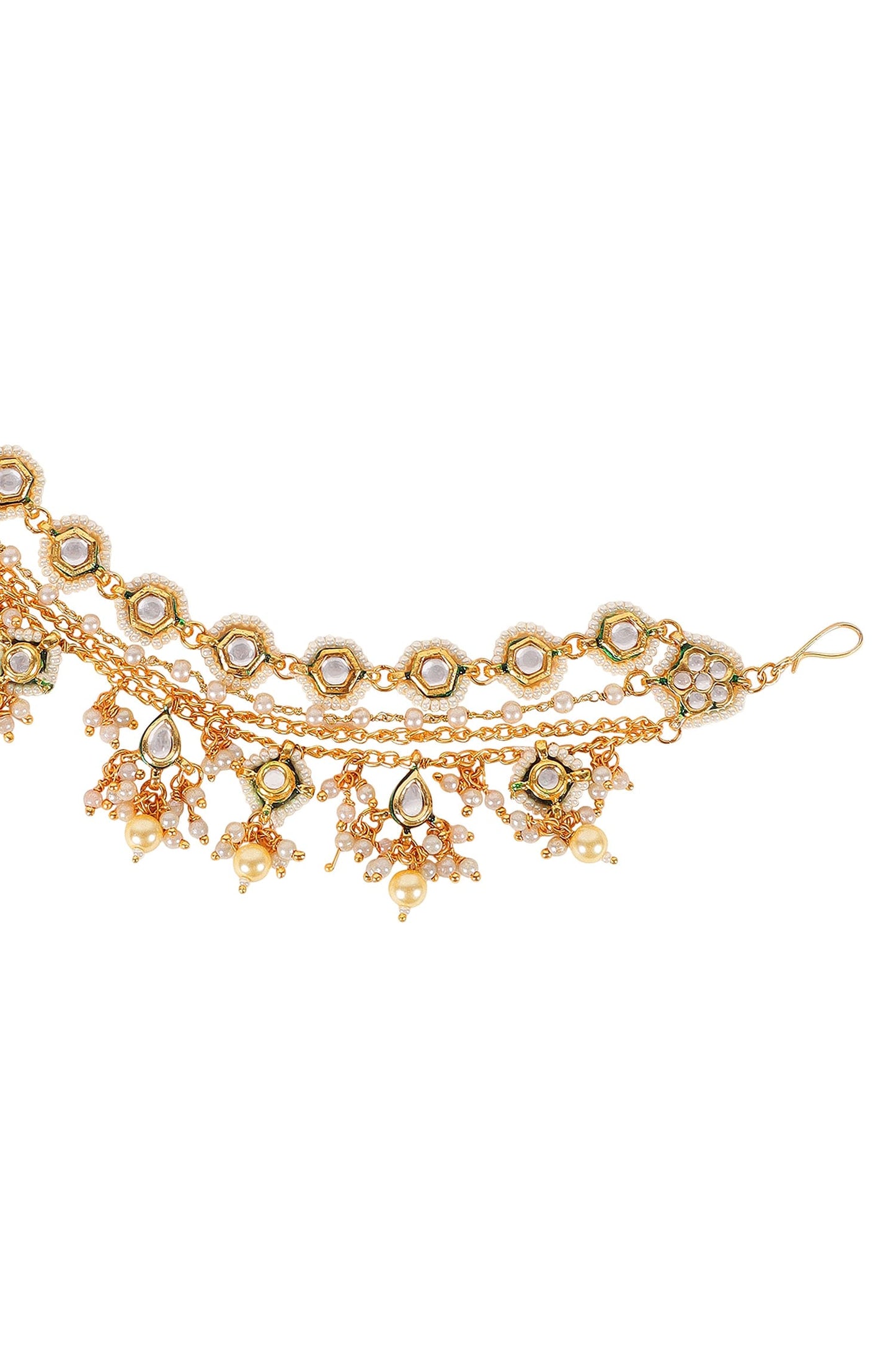Stone Embellished Ear Chain 