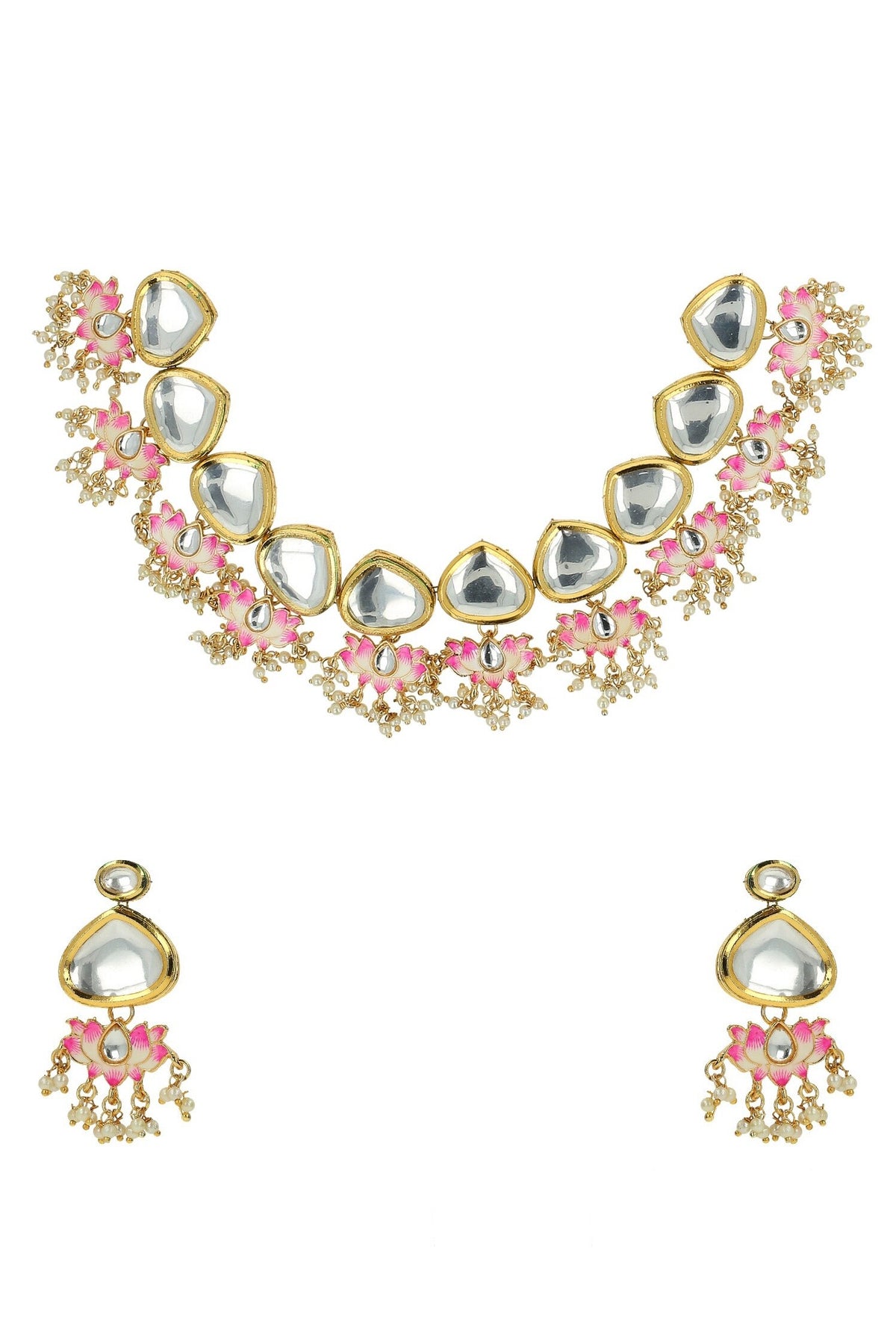 Lotus Drop Choker Set 
