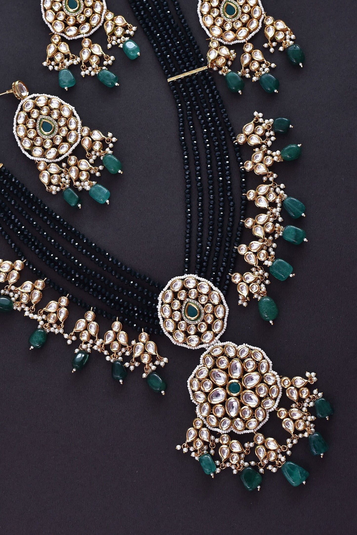 Polki Embellished Necklace Set 