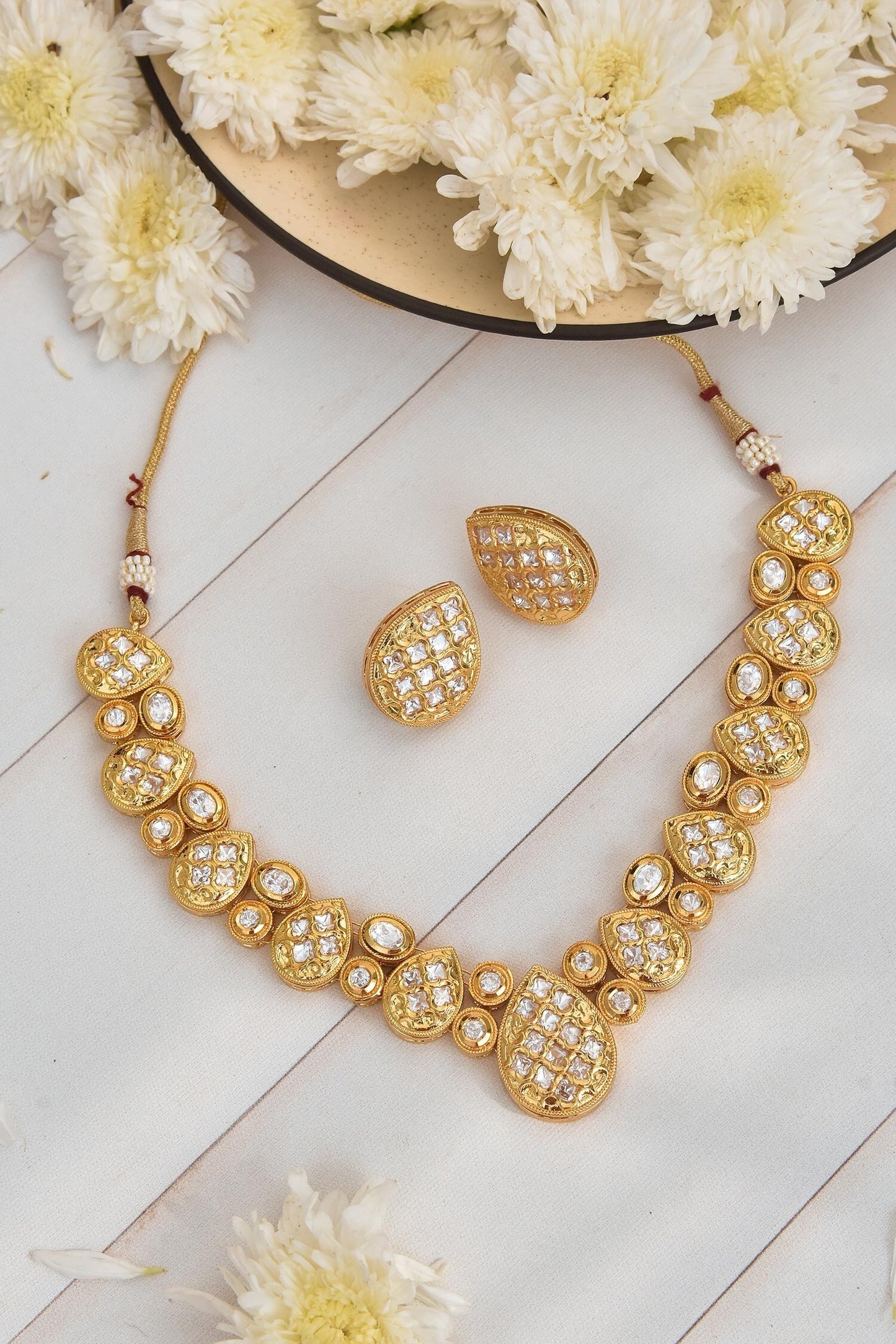 Pearl Shaped Necklace Set 
