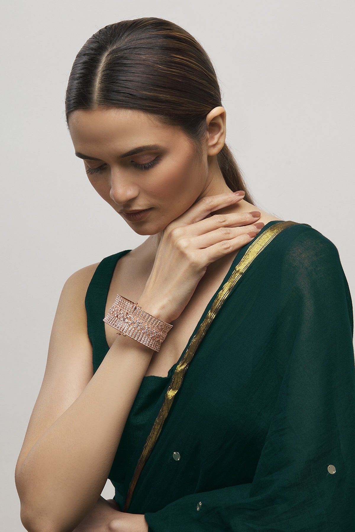 Crystal Cutwork Bangle 