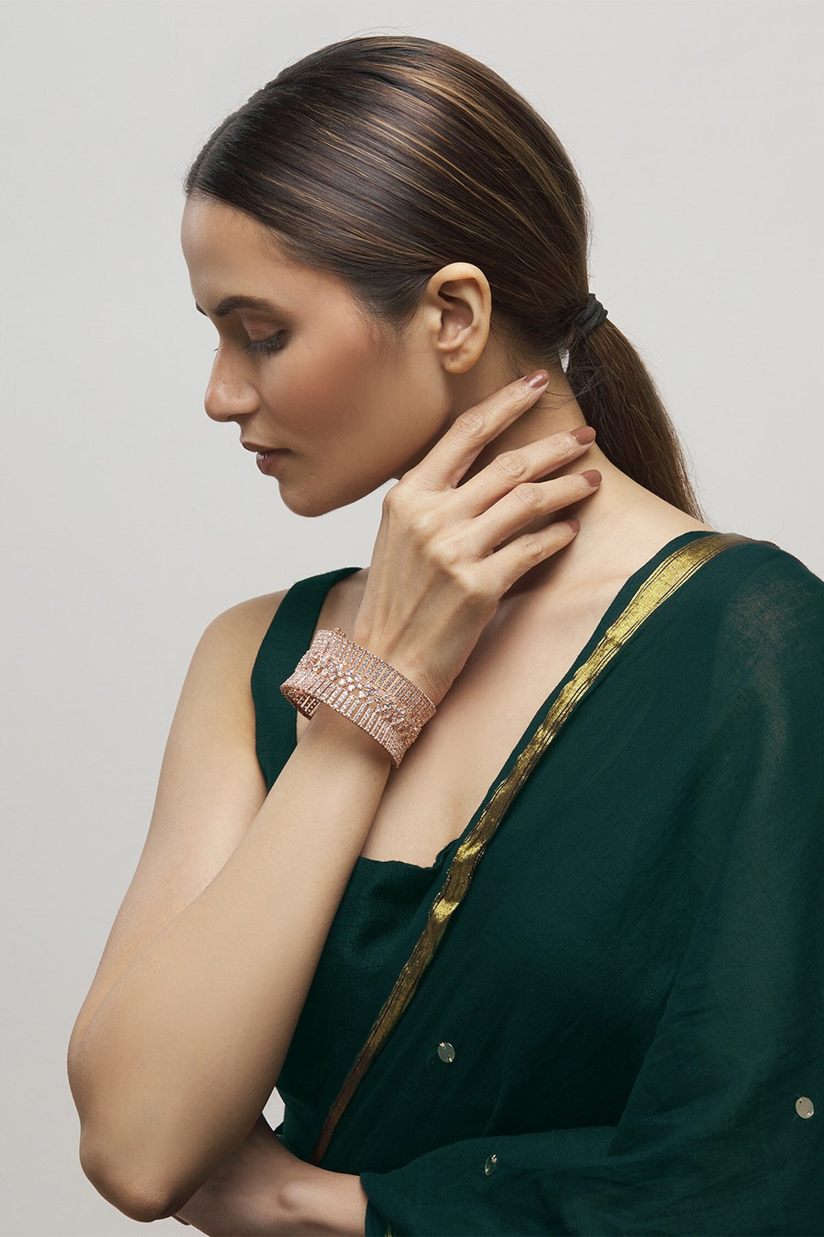 Crystal Cutwork Bangle 
